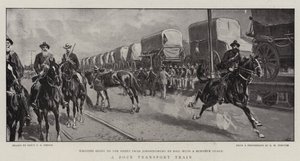 Un treno di trasporto boero da Percy F.S. Spence